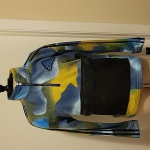 NWT: adidas Fleece Camouflage 1/4 Zip Pullover